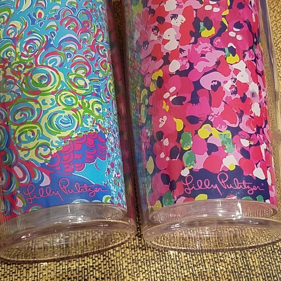 Lot Of 2 Lilly Pulitzer Travel Tumbler Cups - Picture 2 of 3